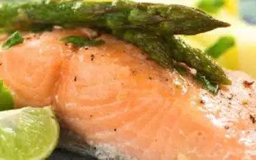 Steamed Salmon and Vegetables